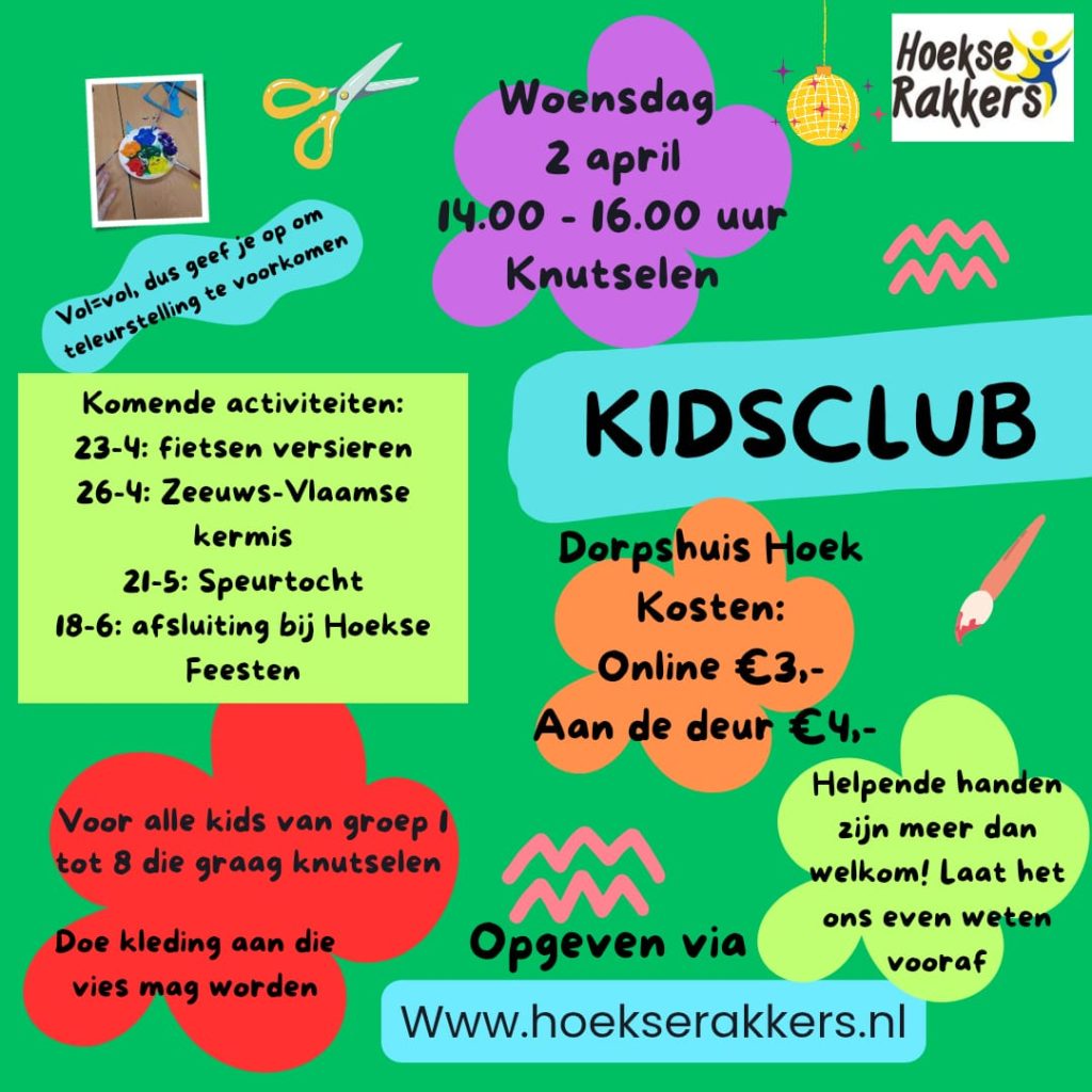 Kidsclub 2 april
