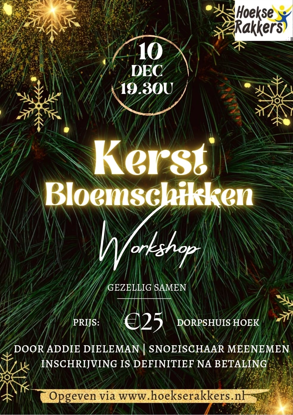 Kerst Bloemschikken