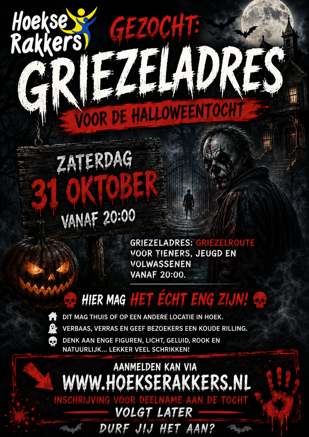 Gezocht: Griezeladres